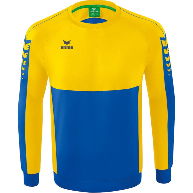 ERIMA Sportovní mikina modrá / žlutá