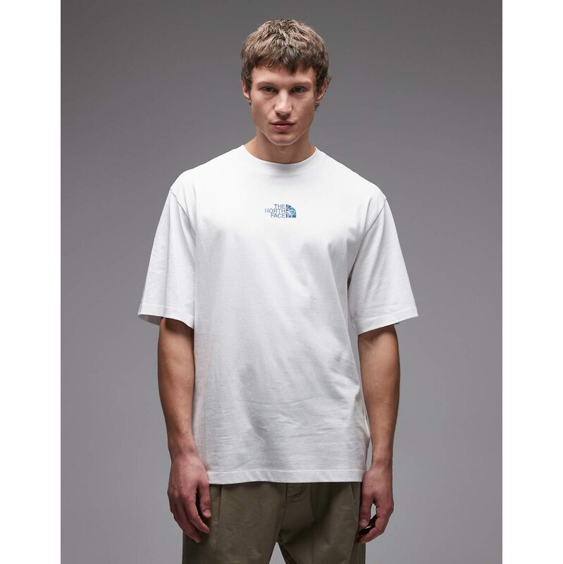 The North Face Central Liquid Logo oversized t-shirt in white