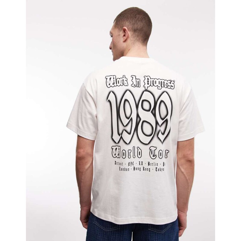 Carhartt WIP world tour back print t-shirt in white