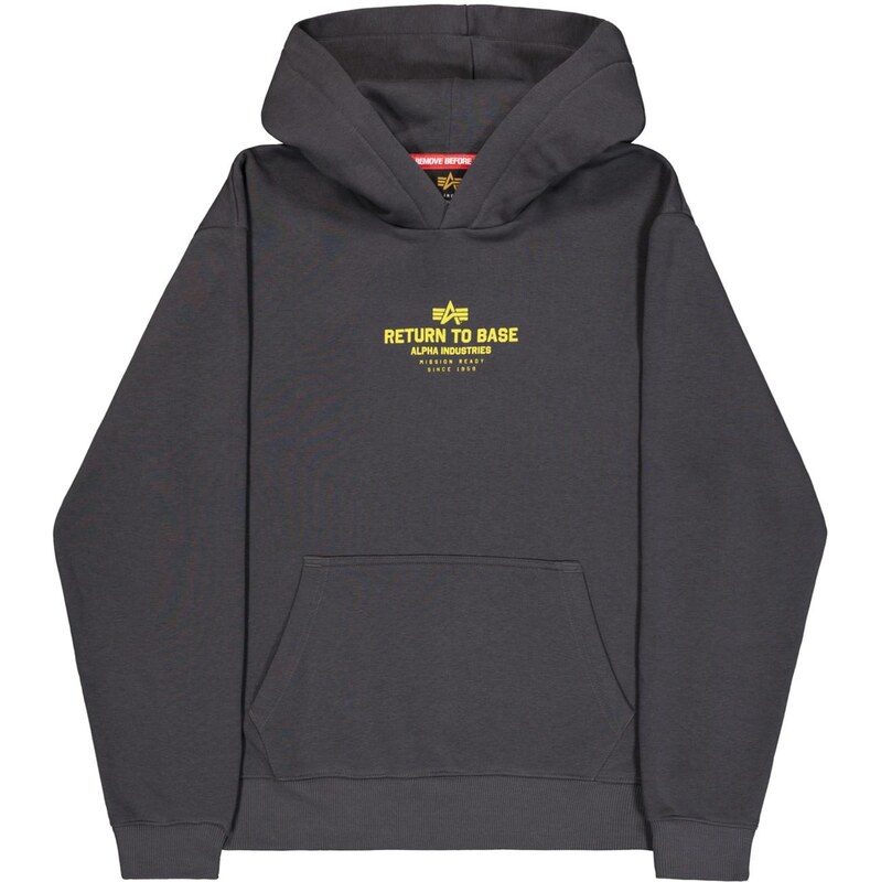 ALPHA INDUSTRIES Mikina Return To Base žlutá / tmavě šedá