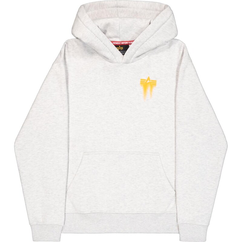 ALPHA INDUSTRIES Mikina žlutá / šedá