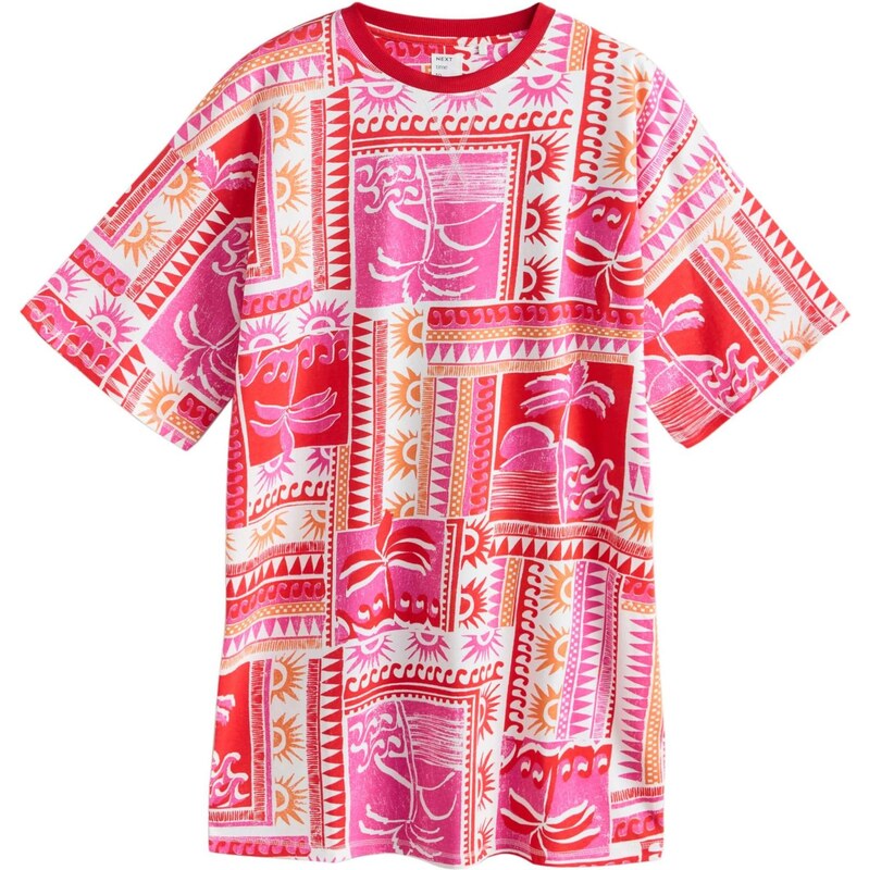 Next Noční košilka jasně oranžová / pink / červená / bílá 114282483