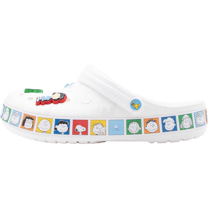 Crocs Pantofle Peanuts zelená / oranžová / červená / bílá
