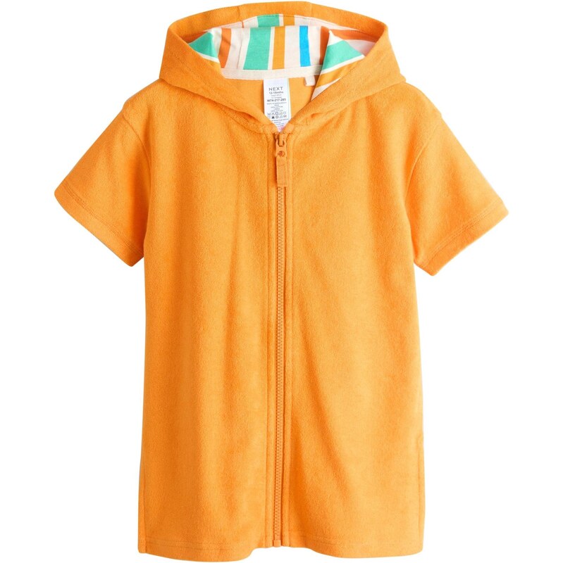 Next Koupací plášť tyrkysová / oranžová / bílá