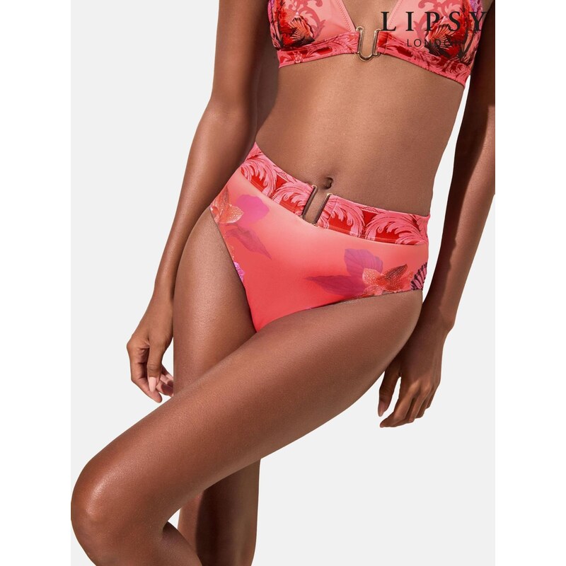Lipsy Spodní díl plavek Florrie fialová / pink / malinová