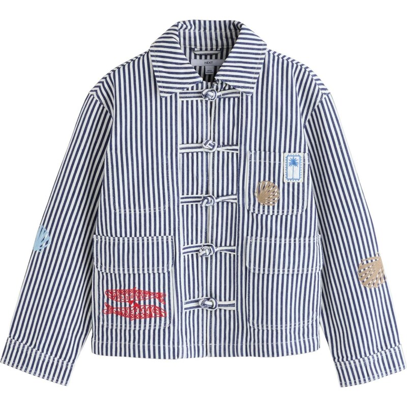 Next Přechodná bunda tmavě béžová / námořnická modř / červená /