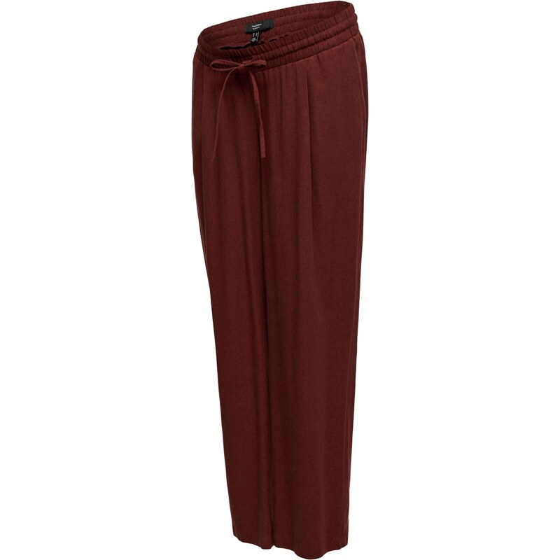 Vero Moda Maternity Kalhoty se sklady v pase VMMJESMILO vínově