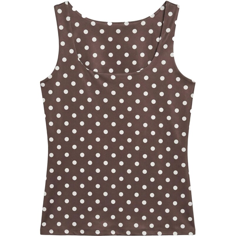 VERO MODA Top VMMillion čokoládová / bílá 114294114