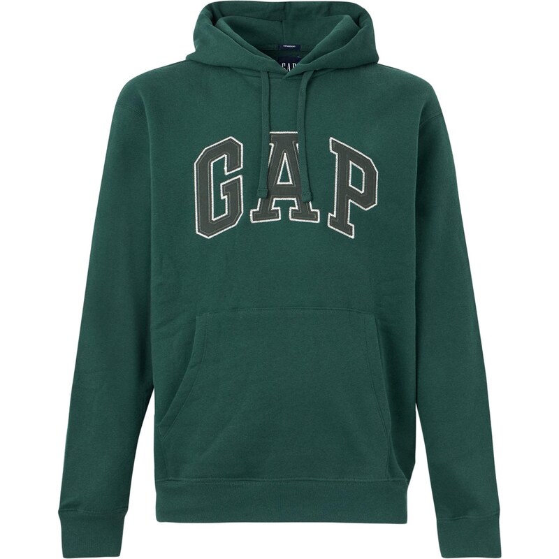 GAP Mikina tmavě zelená / bílá