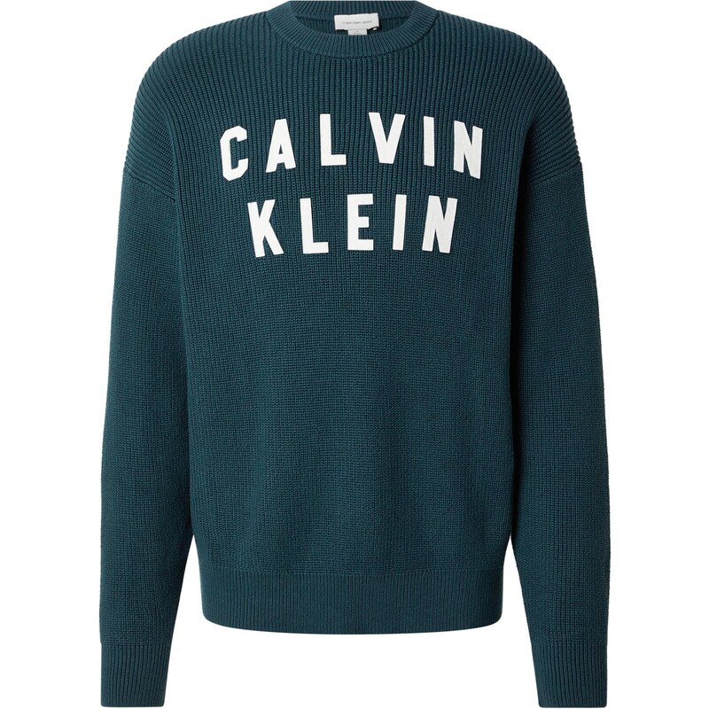Calvin Klein Jeans Svetr marine modrá / bílá