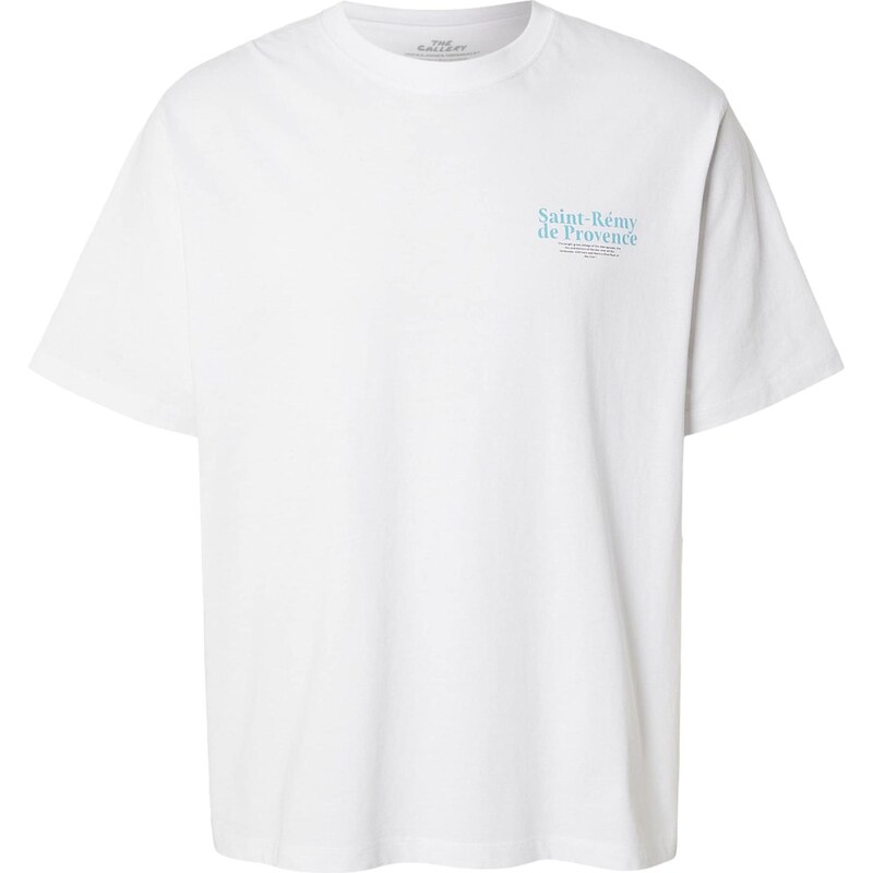 JACK & JONES Tričko JORVALLEY azurová / světle žlutá / světle