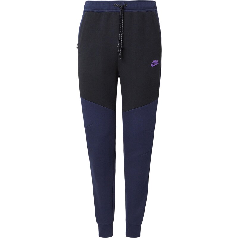 Nike Sportswear Kalhoty TCH FLC tmavě modrá / lenvandulová /