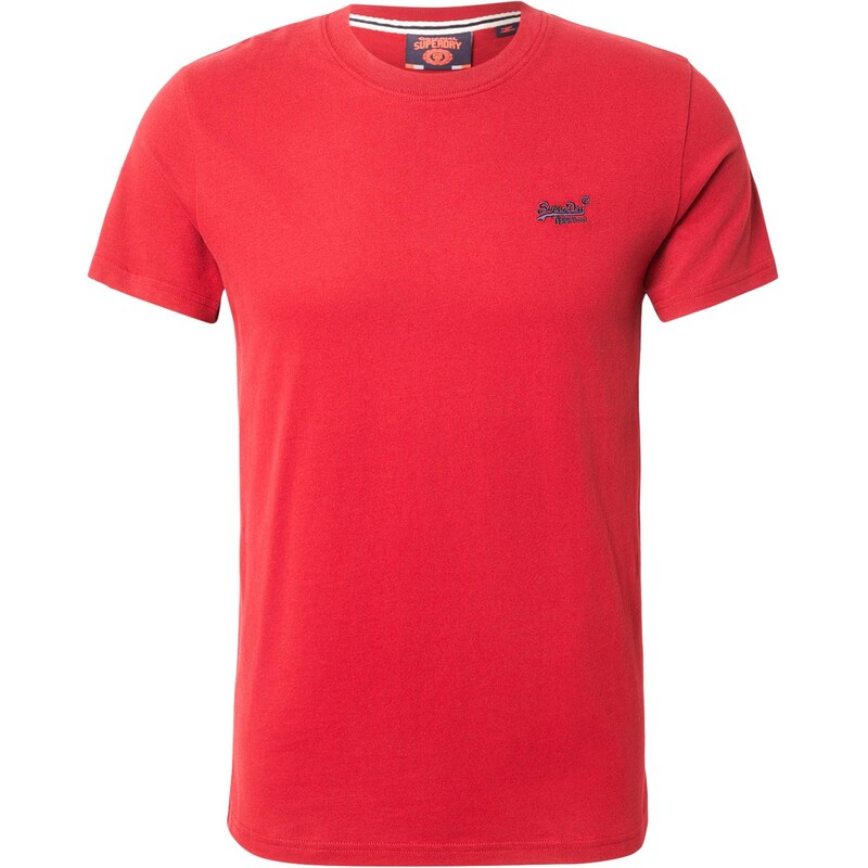 Superdry & Co Tričko Essential tmavě modrá / brusinková