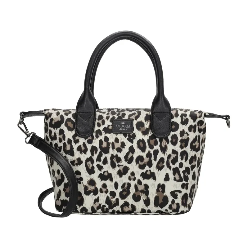 Charm London Béžovo-leopardí nepromokavá kabelka na rameno „Feminity“ 114294755