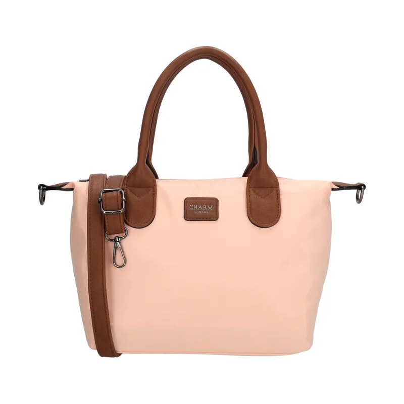 Charm London Růžová nepromokavá kabelka na rameno „Feminity“