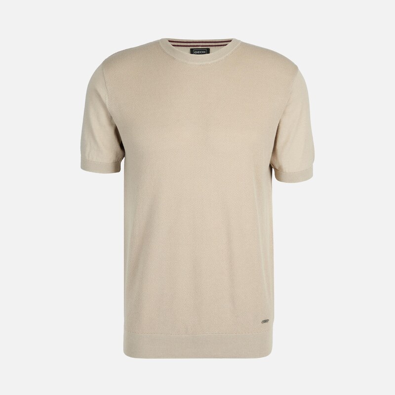 GEOX Béžové pánské polo triko