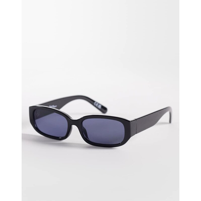 Jeepers Peepers rectangle sunglasses in black 114688000