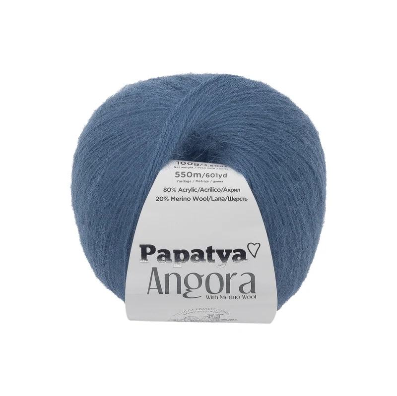 Bellatex Příze ANGORA MERINO 100 g, 550 m Modrá 117721933