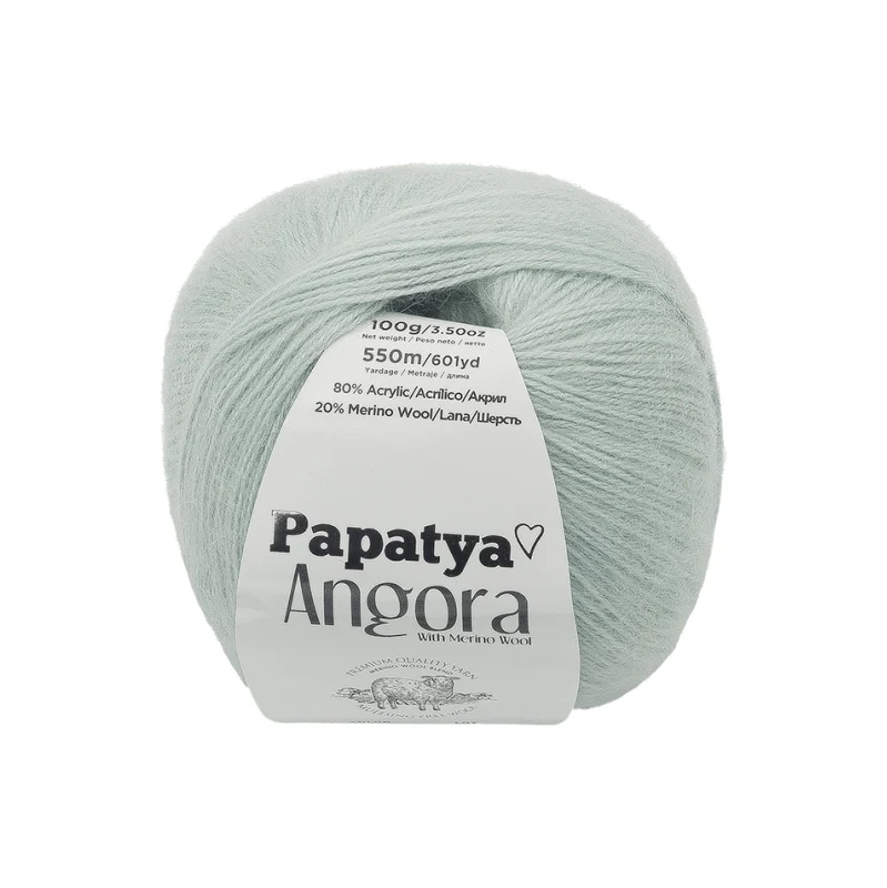 Bellatex Příze ANGORA MERINO 100g / 550 m Mintová