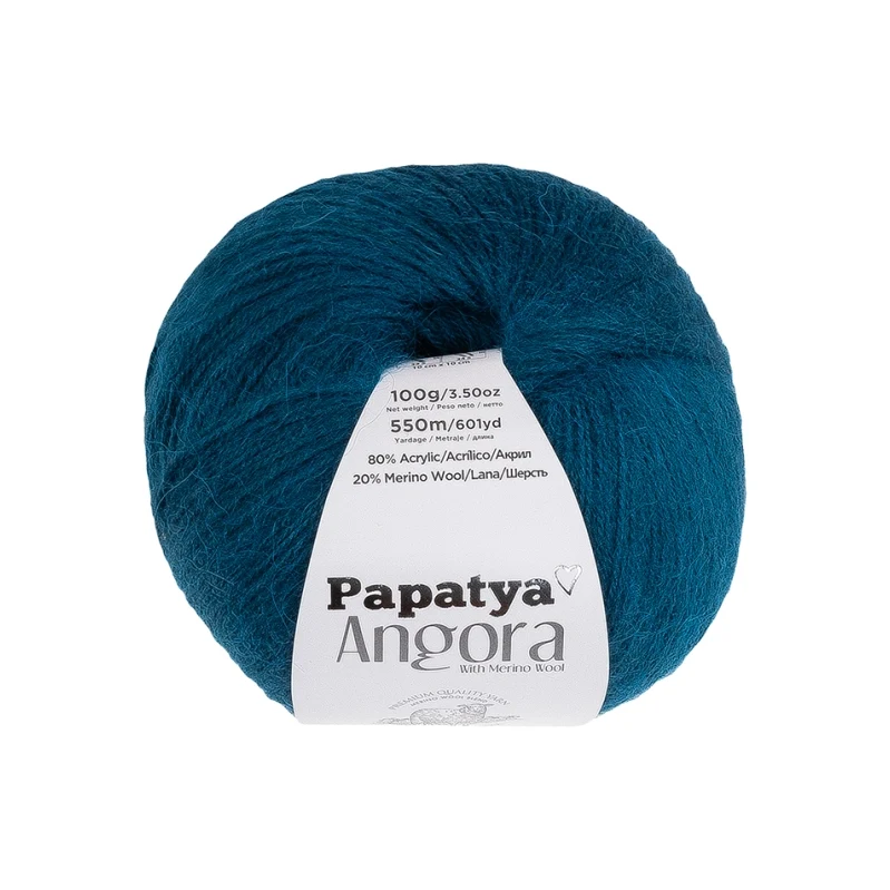 Bellatex Příze ANGORA MERINO 100g / 550 m Tyrkysová 114298156