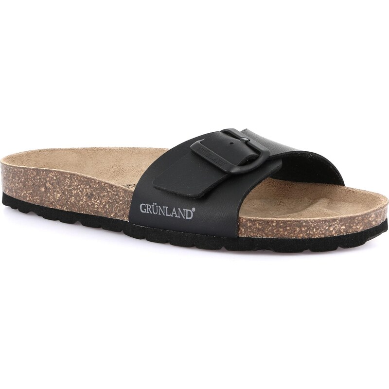 GRUNLAND SARA CB0721 dámské korkové pantofle černé