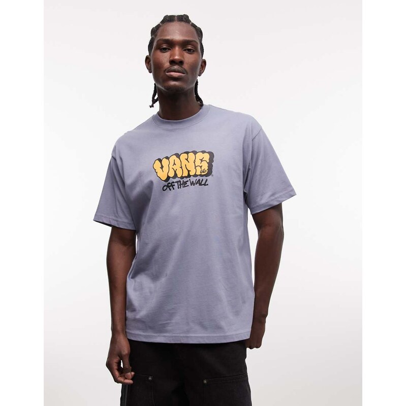 Vans Graff short sleeve graphic t-shirt in blue