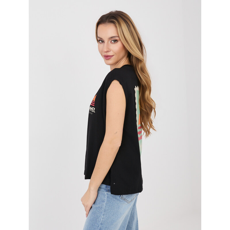 T shirt model 22027632 czarny - FPrice