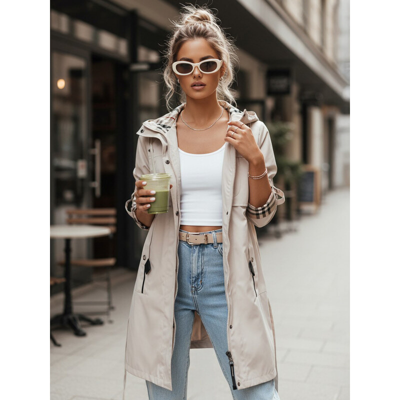 BASIC Smetanová parka s nastavitelnými rukávy CIVIT 90357413