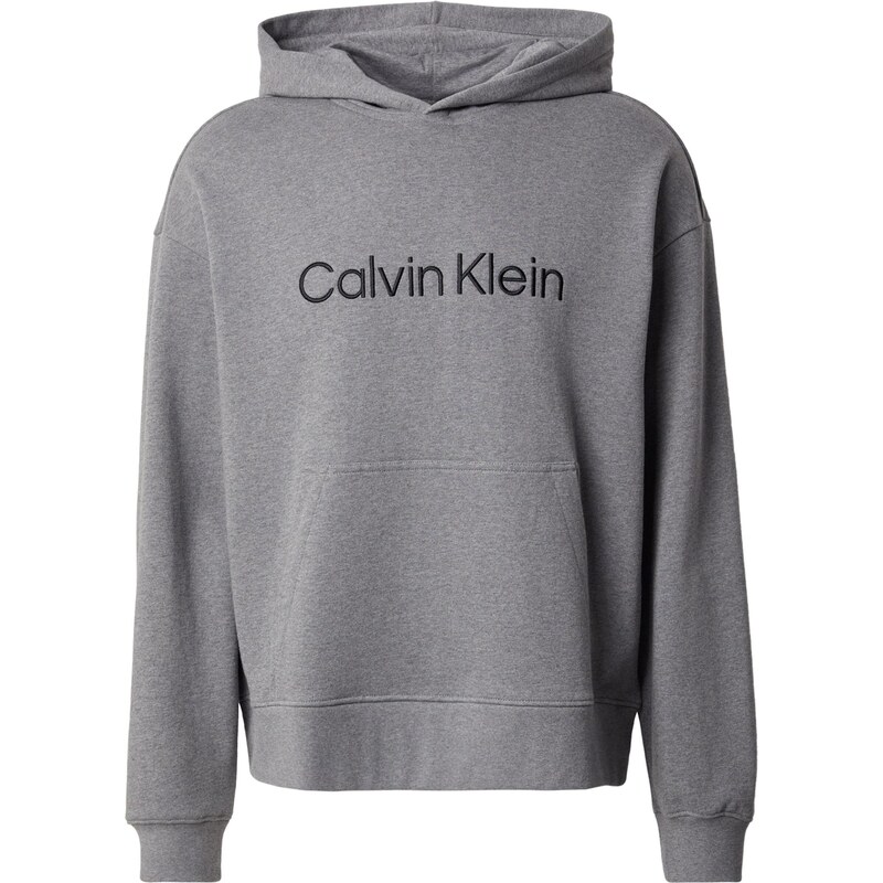 Calvin Klein Jeans Mikina šedá / černá