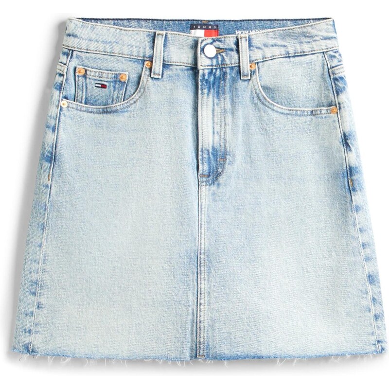 Tommy Jeans Sukně modrá džínovina 114301144