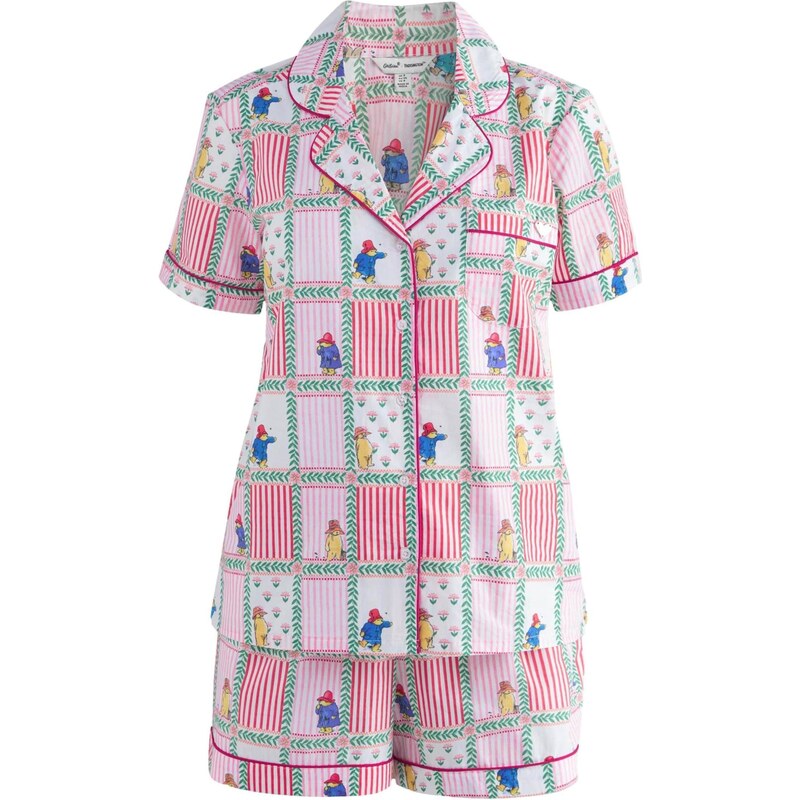 Cath Kidston Pyžamo Paddington námořnická modř / zelená / pink / bílá 114301775