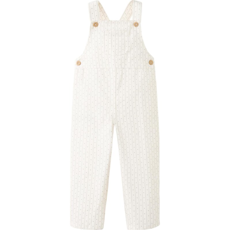 MANGO KIDS Laclové kalhoty CORBG šedá / offwhite