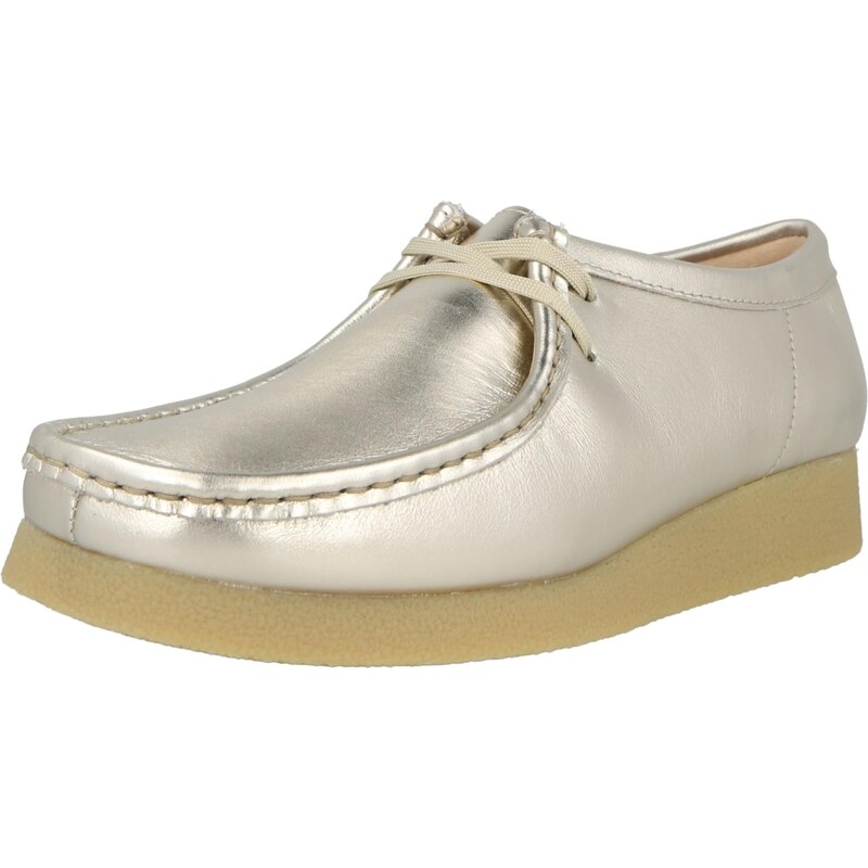 CLARKS Šněrovací boty Wallabee EVO zlatá 114301821
