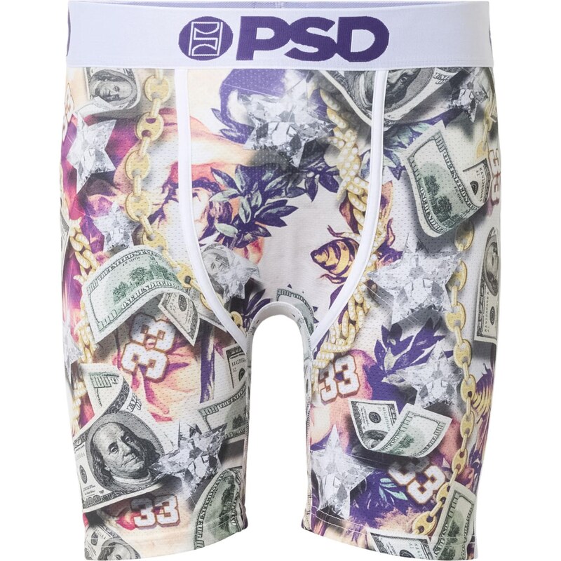 PSD Boxerky AJ antracitová / fialkově modrá / bílá