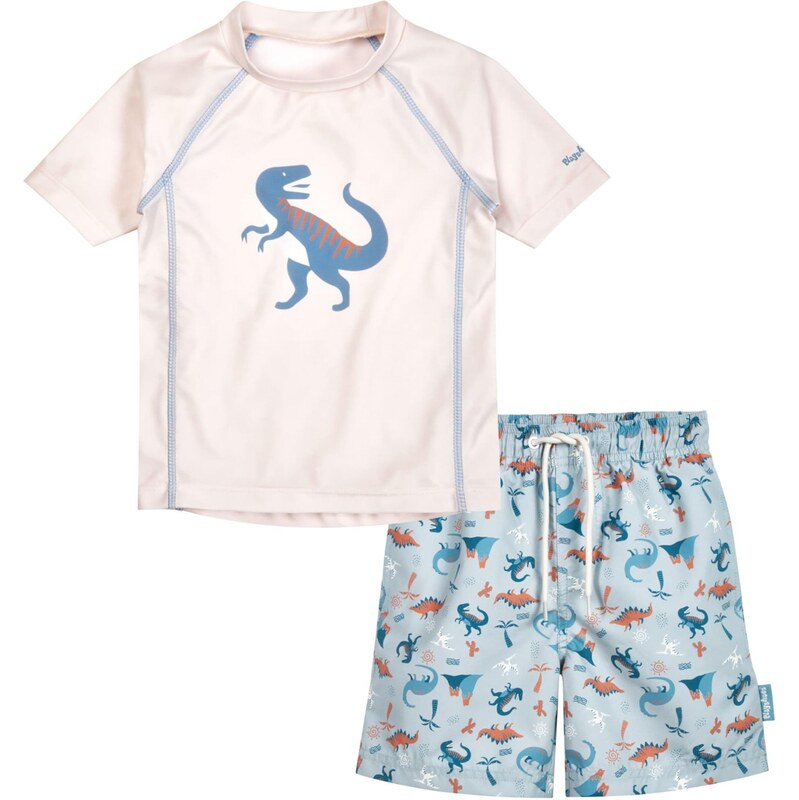 PLAYSHOES UV ochrana Dino režná / opálová / koňaková / bílá