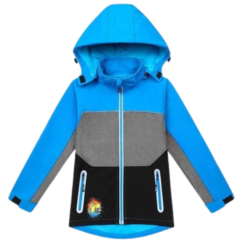 DĚTSKÁ SOFTSHELLOVÁ BUNDA modrá Kugo HK3122
