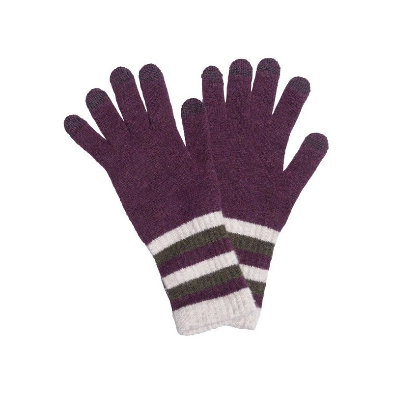 Barbour fialové dámské rukavice