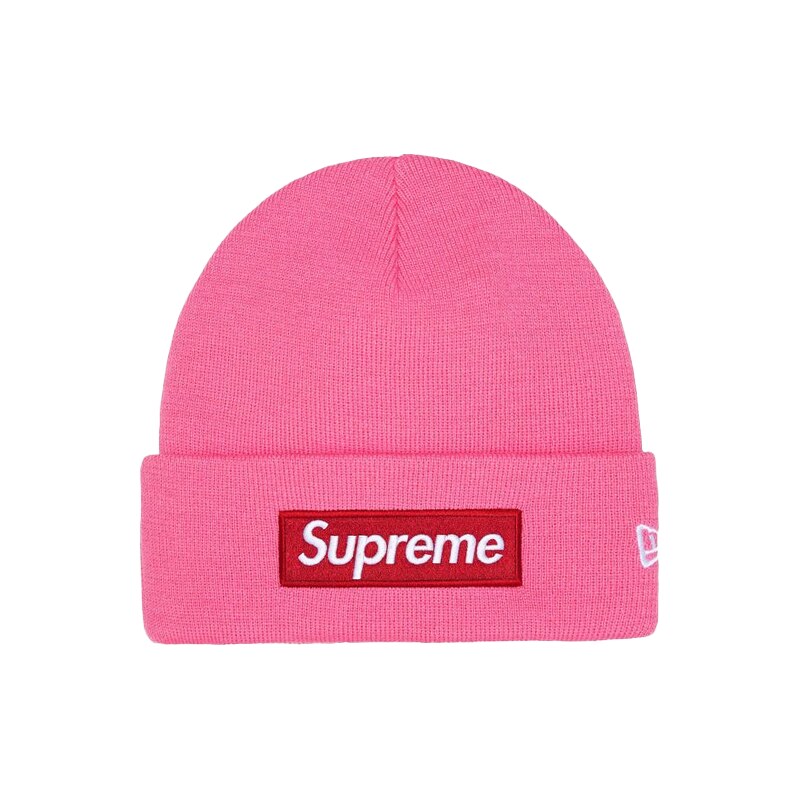 Supreme New Era Box Logo Beanie (FW25) Magenta