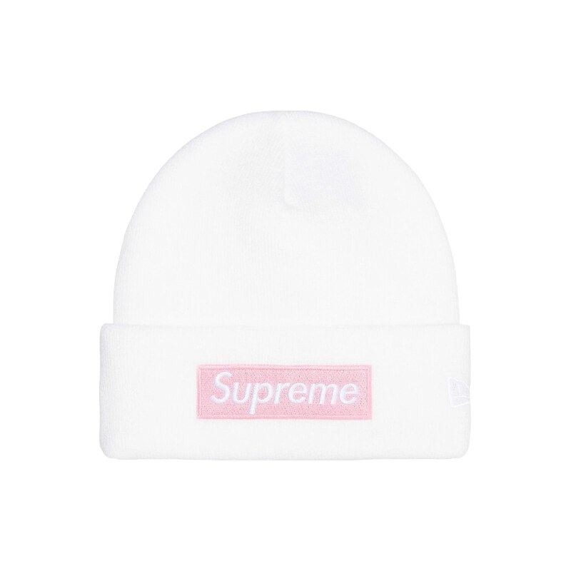 Supreme New Era Box Logo Beanie (FW25) White