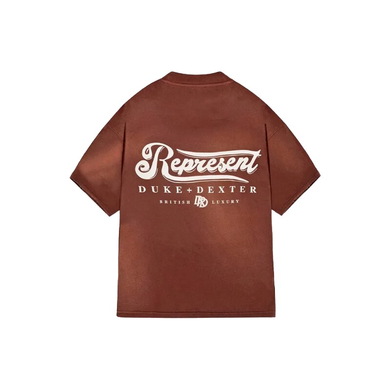 Represent X Duke Dexter British Luxury T-shirt - Rust