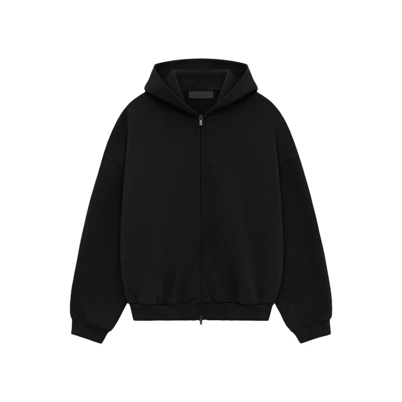 Fear of God Essentials S24 Heavy Fleece Zip Hoodie Black -