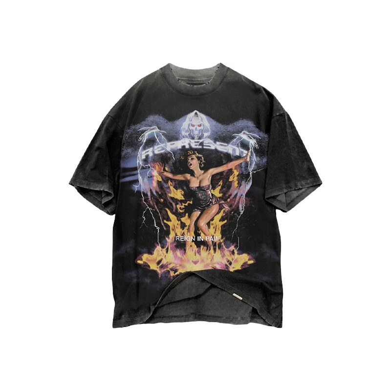 Represent Spirit Reaper Reign In Pain T-Shirt Vintage Black