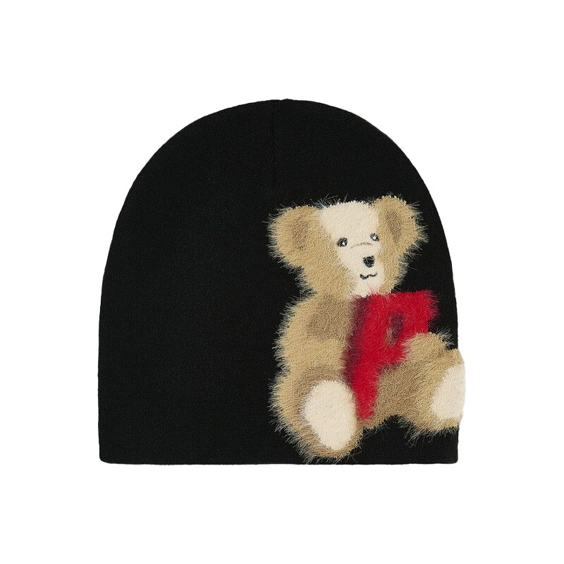 Palace P Bear Nein Cuff Beanie Black