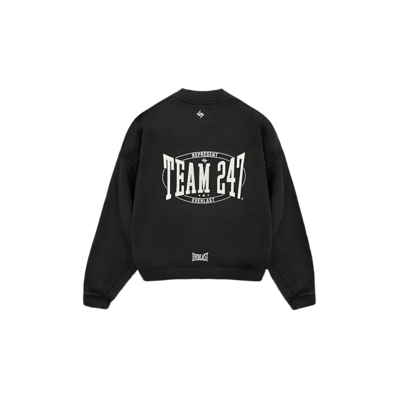 Represent 247 x Everlast Training Camp Boxy Sweater Off Black