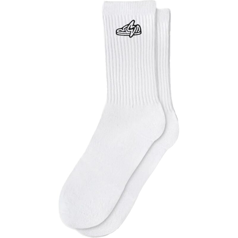 Capkov Embroidery Socks White Pikastore