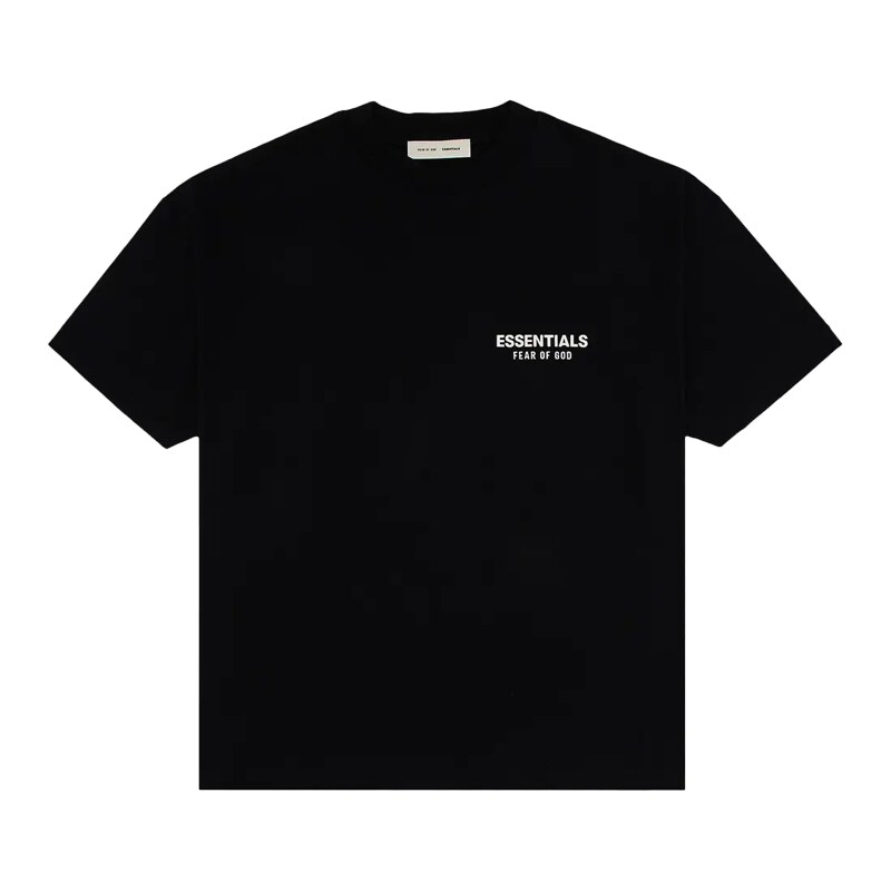 Fear of God Essentials S25 T-Shirt Jet Black - PIKASTORE