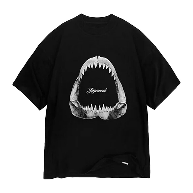 Represent Shark Jaws T-shirt Black