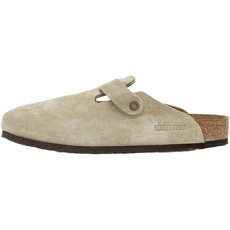 Birkenstock Boston Suede Soft Footbed Taupe
