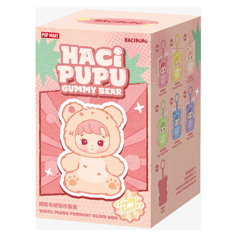 Pop Mart HACIPUPU Gummy Bear Series Vinyl Plush Pendant Single Blind 113724901