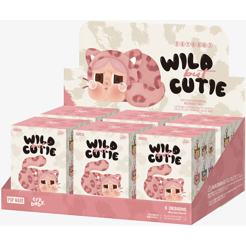 Pop Mart CRYBABY Wild but Cutie Series Vinyl Plush Pendant Sealed Case 113724907